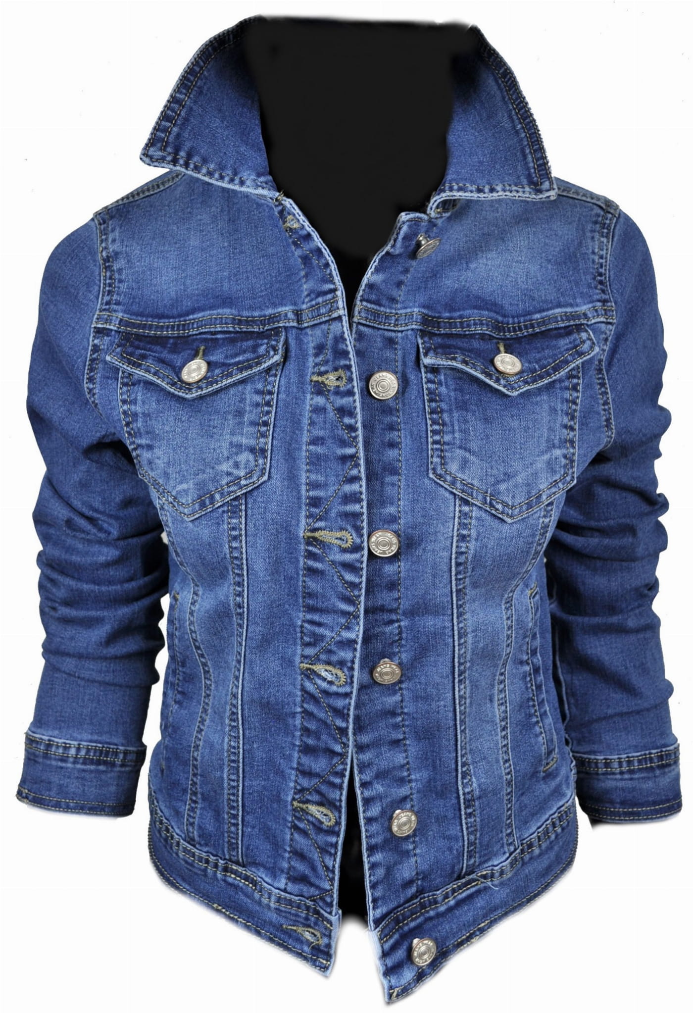 Wiosenna jeansowa damska kurtka jeans katana - 209