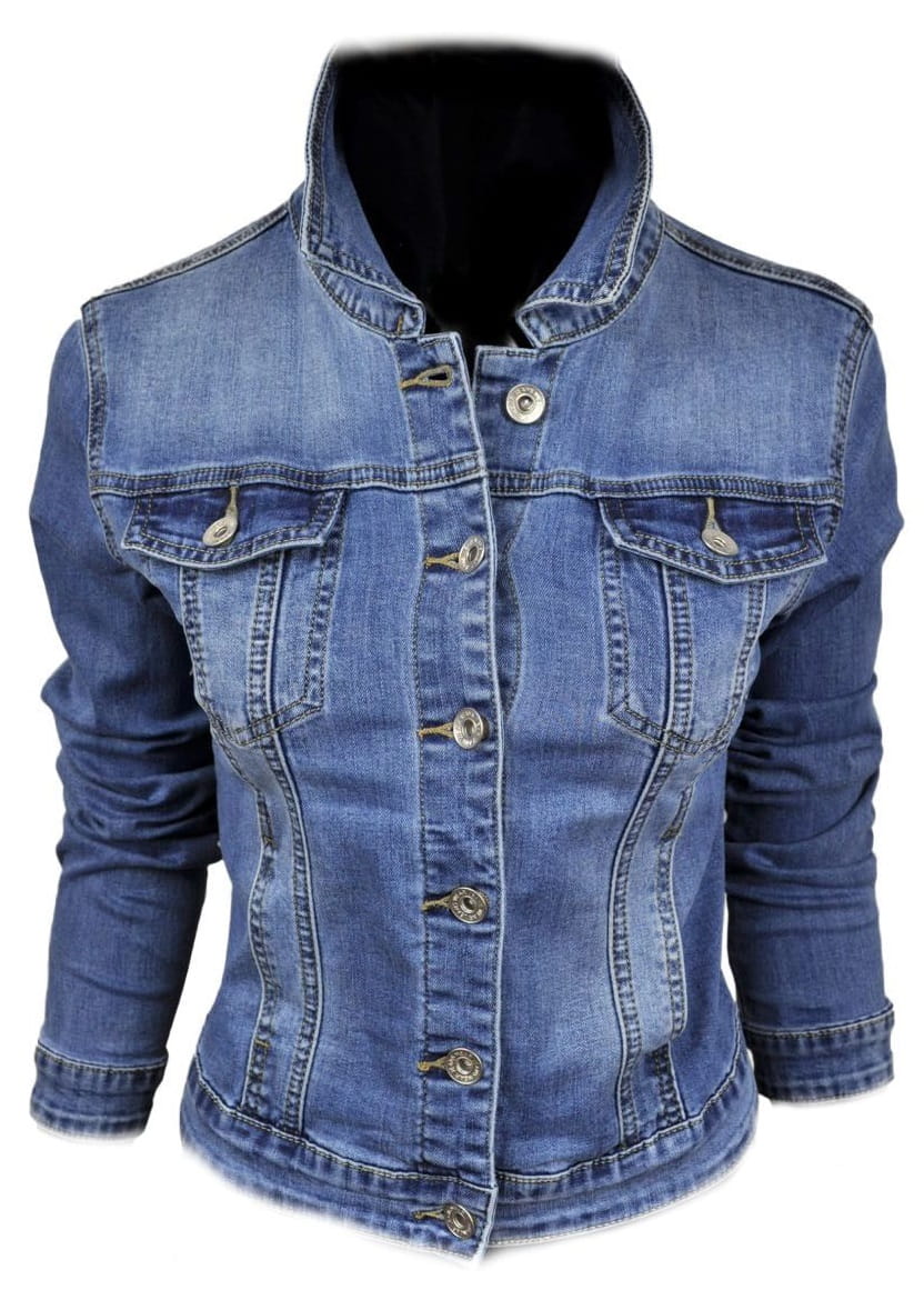 Wiosenna jeansowa damska kurtka jeans katana - 061